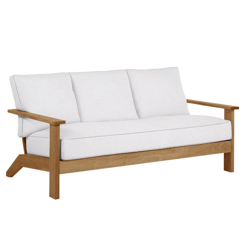 Canapé Ashland - Teck naturel, Welt, Ashland #4 teck naturel, Lin neige