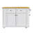 Kitchen Island with 2 Bar Stools
