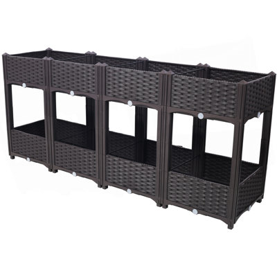 Jardinière surélevée pour jardinière avec jardinière et jardinière