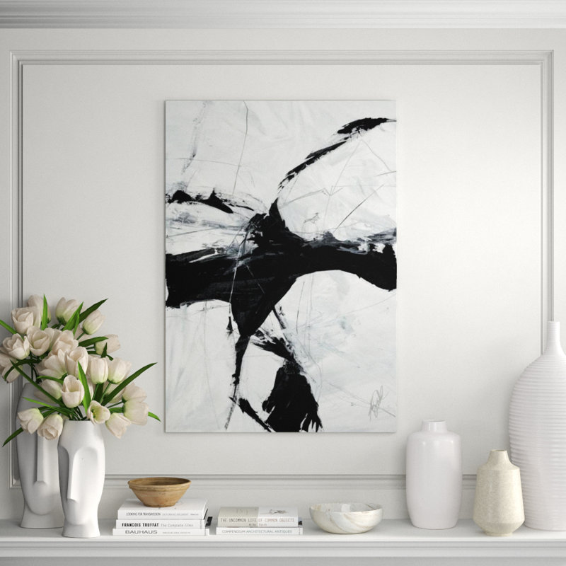 Cross Reference II Painting by Kelly O'Neal, 43" H x 30" W x 1.5" D, Image Brush Gel