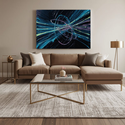 Art mural sur toile gris Sci Fi Atomic