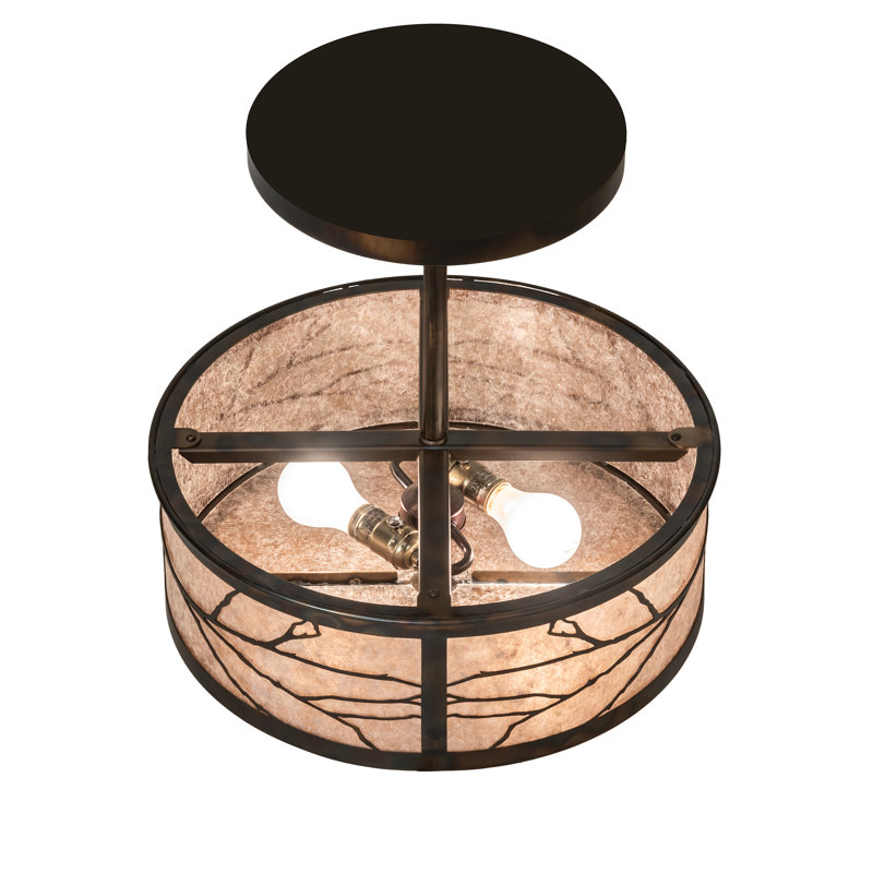 2 - Light Semi Flush Mount