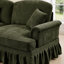 2 places et avec jupes amovibles, dossiers en forme de fleur, tissu chenille doux pour une pièce d'ambiance chaleureuse dans le salon, avec volants, pieds fuselés, rembourrage en mousse haute densité-1720974990