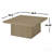 Square Engineered Wood Cocktail Coffee Table, Latte