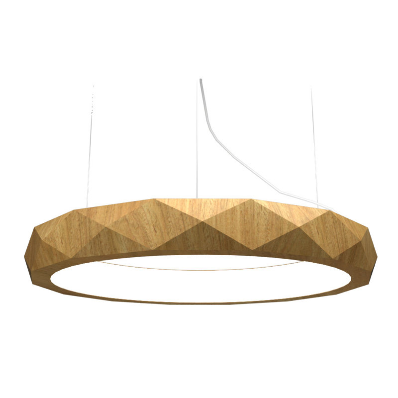 1 - Light LED Pendant, Louro Freijó, 4.68" H x 39" W x 39" D