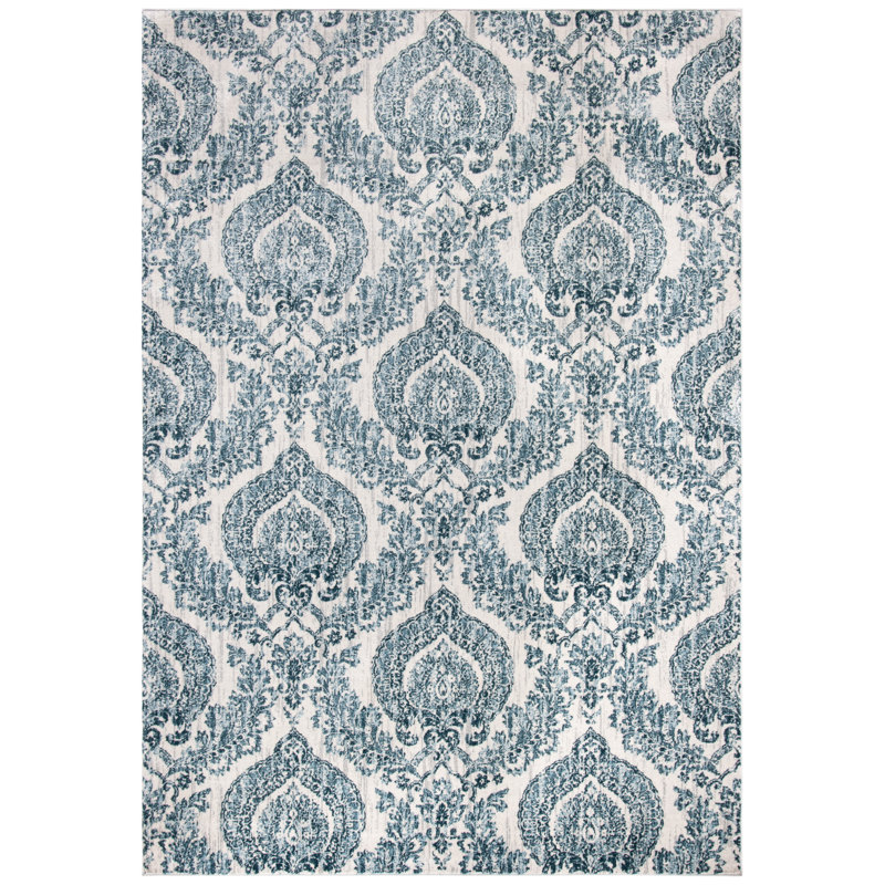 Coyer Performance Damask Rug, Rectangle 5'3" x 7'7"