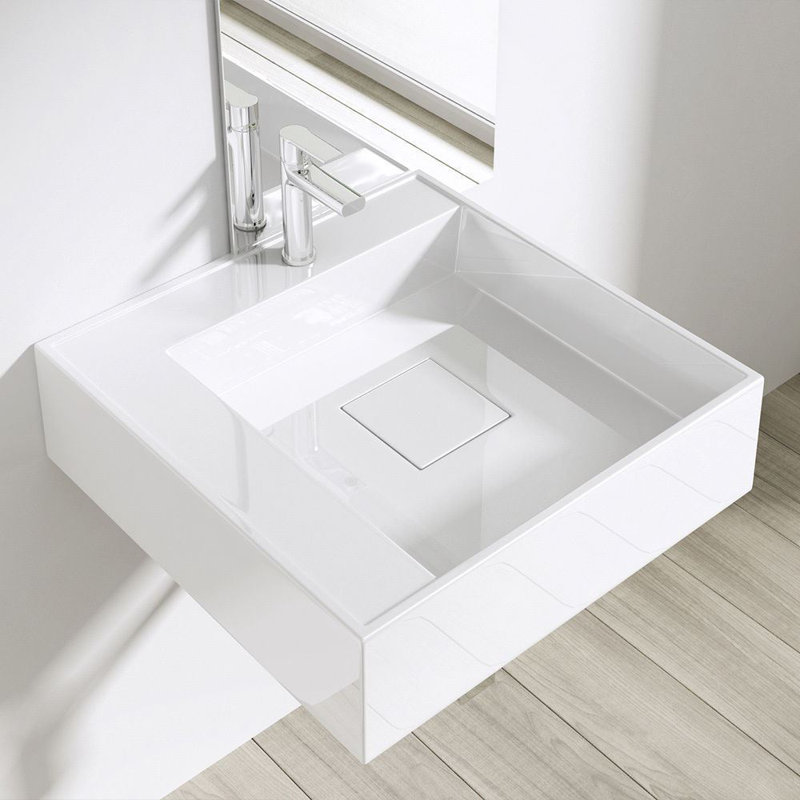 Durovin Bathrooms 500mm L x 500mm W Natural Engineered Stone Rectangular Sink