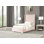 Contemporary Pink Fur Chenille Fabric Mattress-Ready Twin Bed, Perfect For Modern Bedrooms And Cozy Comfort
