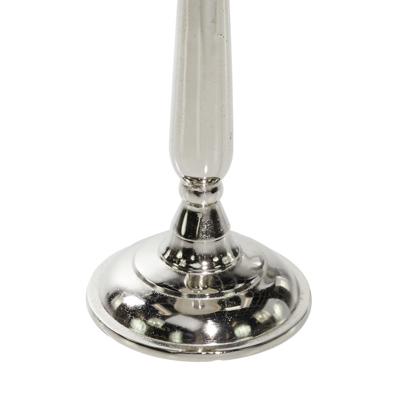 Terrazzo Stone Silver Accent Table with Marble Top