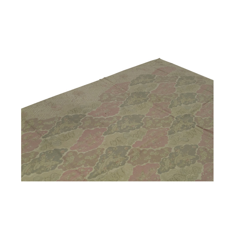 Tapis beige et multicolore de haute qualité noué à la main