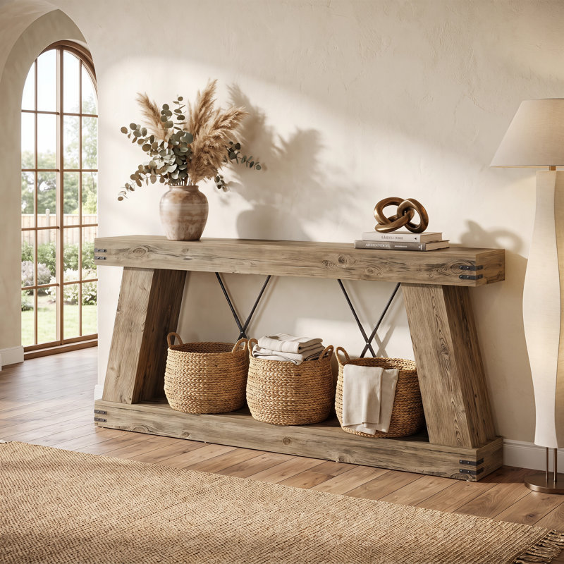 Console 70,9 "Farmhouse, Chêne brun clair