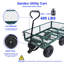 Chariot pliable pour le transport de lourdes charges de jardin et de jardin