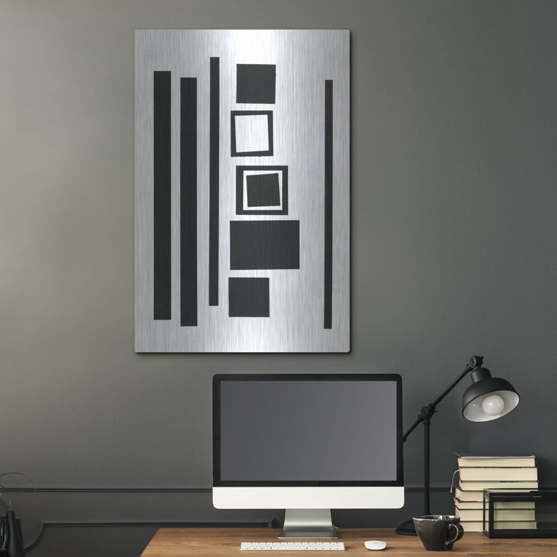 «Prestige I» par Regina Moore, art mural en métal, H 16 po x l 12 po