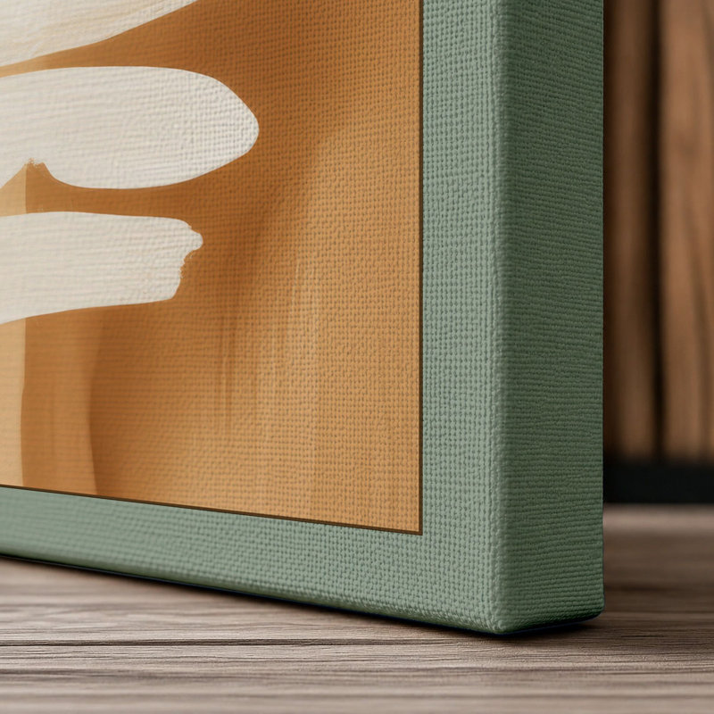 Bread Rolls Ascending Modern - Wrapped Canvas, 30x20 - 76.2 x 50.8 cm, Sage Border