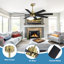 Ventilateur de plafond 8 pales avec télécommande-277425144-277424780