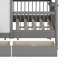 Lit maison avec grands tiroirs-1284275422
