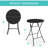 32In Bar Height Folding Table, Round Indoor...