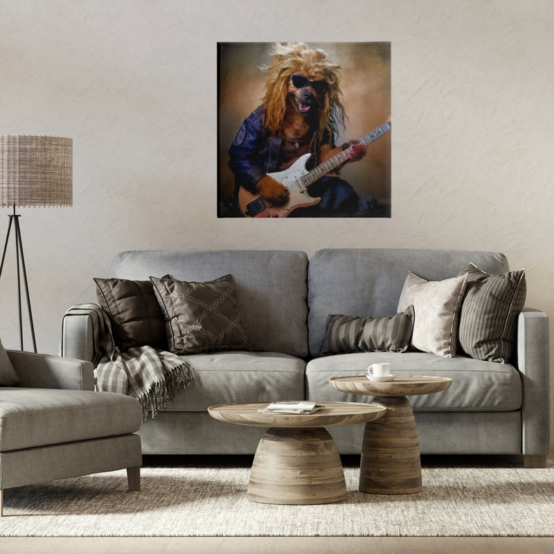 Musicien Canine Clark, conception de Sean Parnell, H 24 po x l 24 po