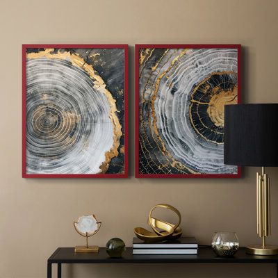 Série ABSTRACT CCxxv - reproduction encadrée de qualité supérieure - prête à être accrochée - aucun clou requis - aucun clou requis