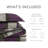 Boulder Stripe Purple Pieced Microsuede Cozy 3-Piece King/Cal King Comforter Set-101774806-102217717