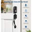 Ensemble de poignée de serrure de porte d'entrée intelligente, serrure électronique sans clé contrôlée par application, déverrouillage à distance, verrouillage automatique pour maison, appartement, location, chambre