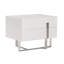 Table de chevet 2 tiroirs blanche Abriel