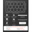 Projecteur à DEL hexagonal pour garage 672 W 80 640 lm 6 500 K, système à 14 grilles, éclairage puissant pour la vente au détail automobile, avec cadre rectangulaire, installation facile, pour garage, entrepôt, atelier, magasin, salle de sport-137101188