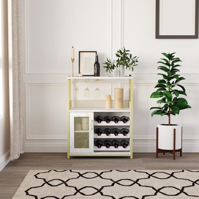 Wine Bottle Rack in Gold