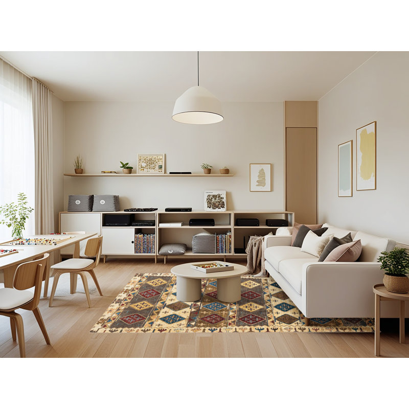 Tapis abstrait moderne 4261, Rectangle 7 pi x 9 pi