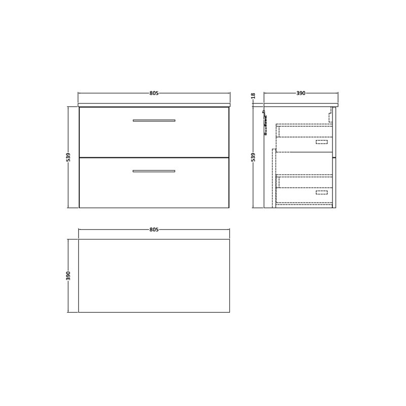 Arno 55.8cm Single Bathroom Vanity Base Only, Bleached Oak