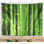 Tapisserie de forêt en bambou vert floral-28494552