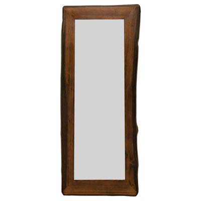 Fireside Lodge Headwaters Log Floor Mirror - Frame Only - Coffee