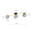 Wodina 3 - Light Geometric Chandelier-1093290455-1093290454