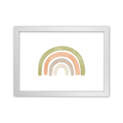 Watercolour Rainbow I - Green - Print