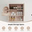 Armoire de rangement murale de 26 po pour salle de bain avec tablettes réglables-237840155