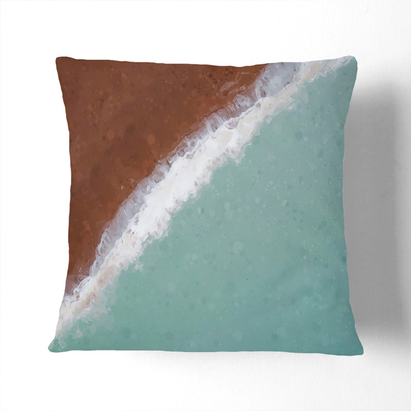 Abstract Square Cushion, 55cm H x 55cm W x 20cm D, Stone