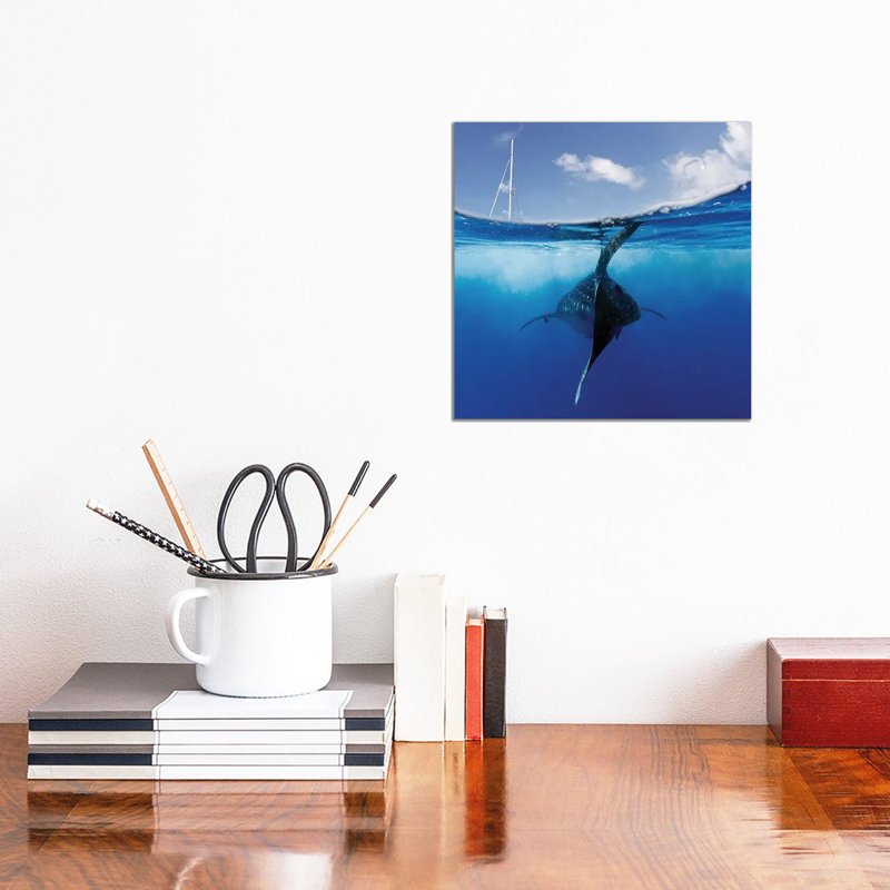 Collision Course by Alessandro Catta - Wrapped Canvas Painting, 30.48 cm H x 30.48 cm W x 1.91 cm D