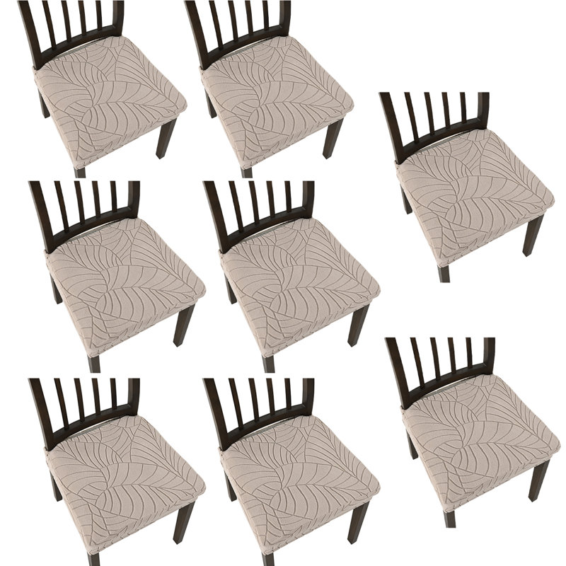 Couvre-siège extensible pour chaise de salle à manger, ensemble de 8 housses de chaise de cuisine imperméables et amovibles