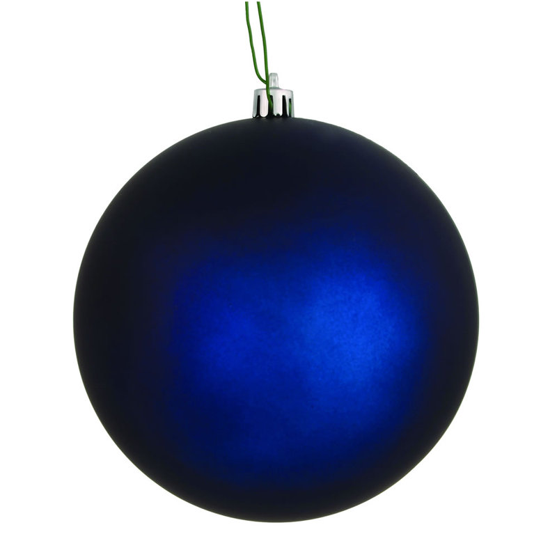 Ornement boule des Fêtes seulement, H 8 po x l 8 po x P 8 po, Bleu minuit