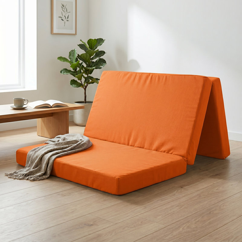 Dull UK Small Double - DE 120 X 190 Cm Symple Stuff Foam Mattress, Orange