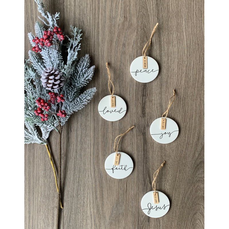 Ornement en forme de vacances de Noël Simply Peace
