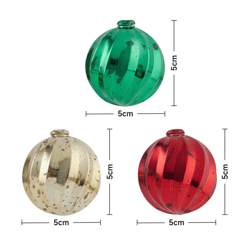 5cm Solid Colour Lighted Bauble