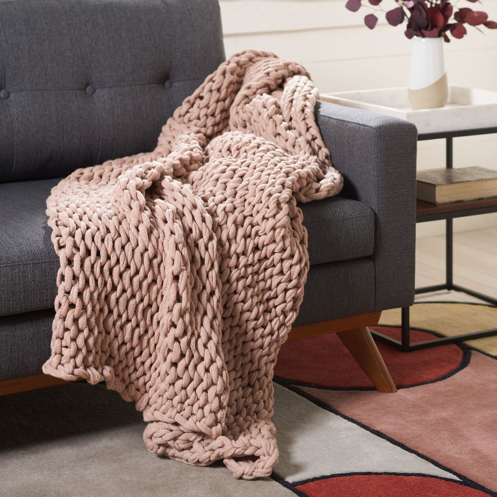 Serenity Throw Blanket, Pink