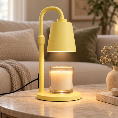 Candle Warmer Lamp with Timer & Dimmer, Wax Heating Melter for Scented Candle Jars Women House Warming Gift Heightness Adjustable bedrooms kitchen office Aesthetic Room Decor(Metallic Purple)