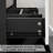 Sharee 36" Black And White Single Bathroom Vanity Set With Integrated Sink Top, Faucet And Drain