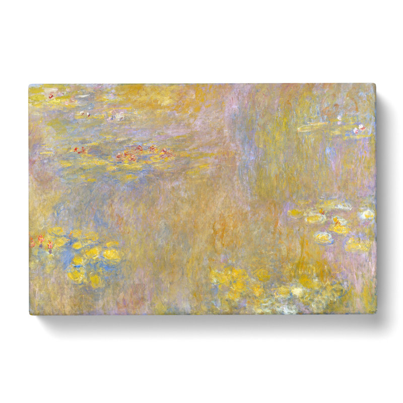 Water Lilies Lily Pond Vol.30 by Claude Monet - Wrapped Canvas Painting, 35cm H x 50cm W x 3cm D