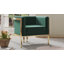 Fauteuil d'appoint rembourré en velours Paramount-1687030239