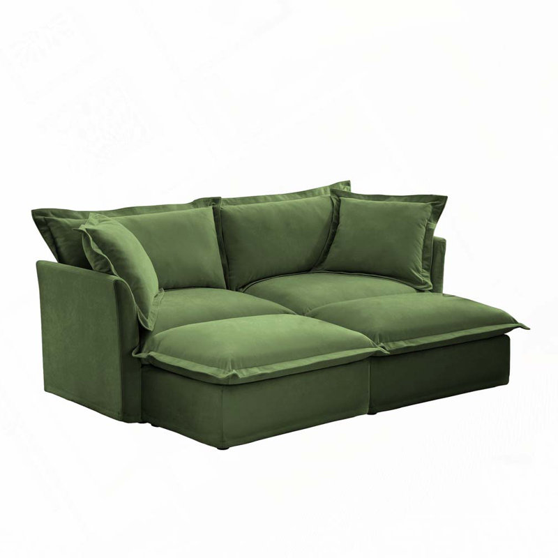 Canapé Chenille, Vert