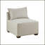 Fauteuil modulaire décontracté moderne - tissu de polyester durable, siège simple pour salon, personnalisable | Sans accoudoirs | Polyester | Cadre en bois massif