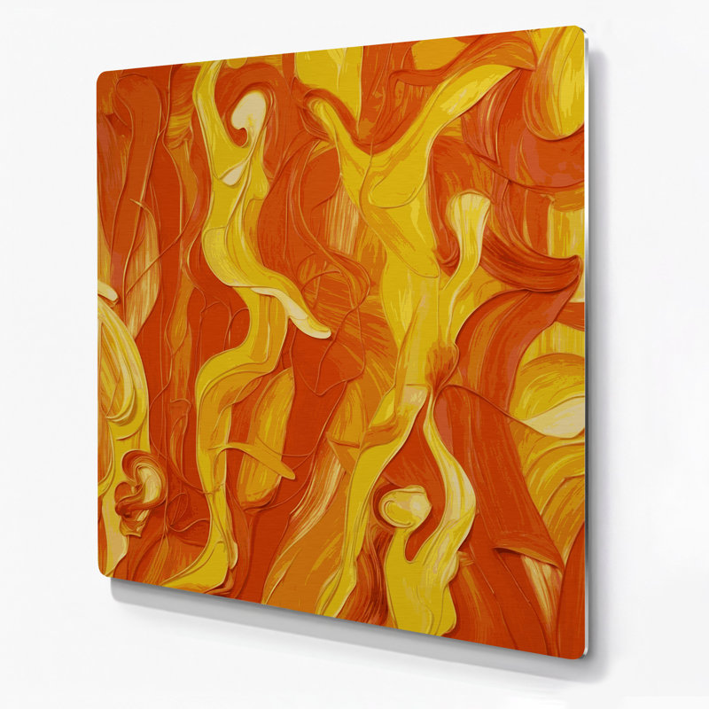 Abstrait art figuratif en métal brun 75